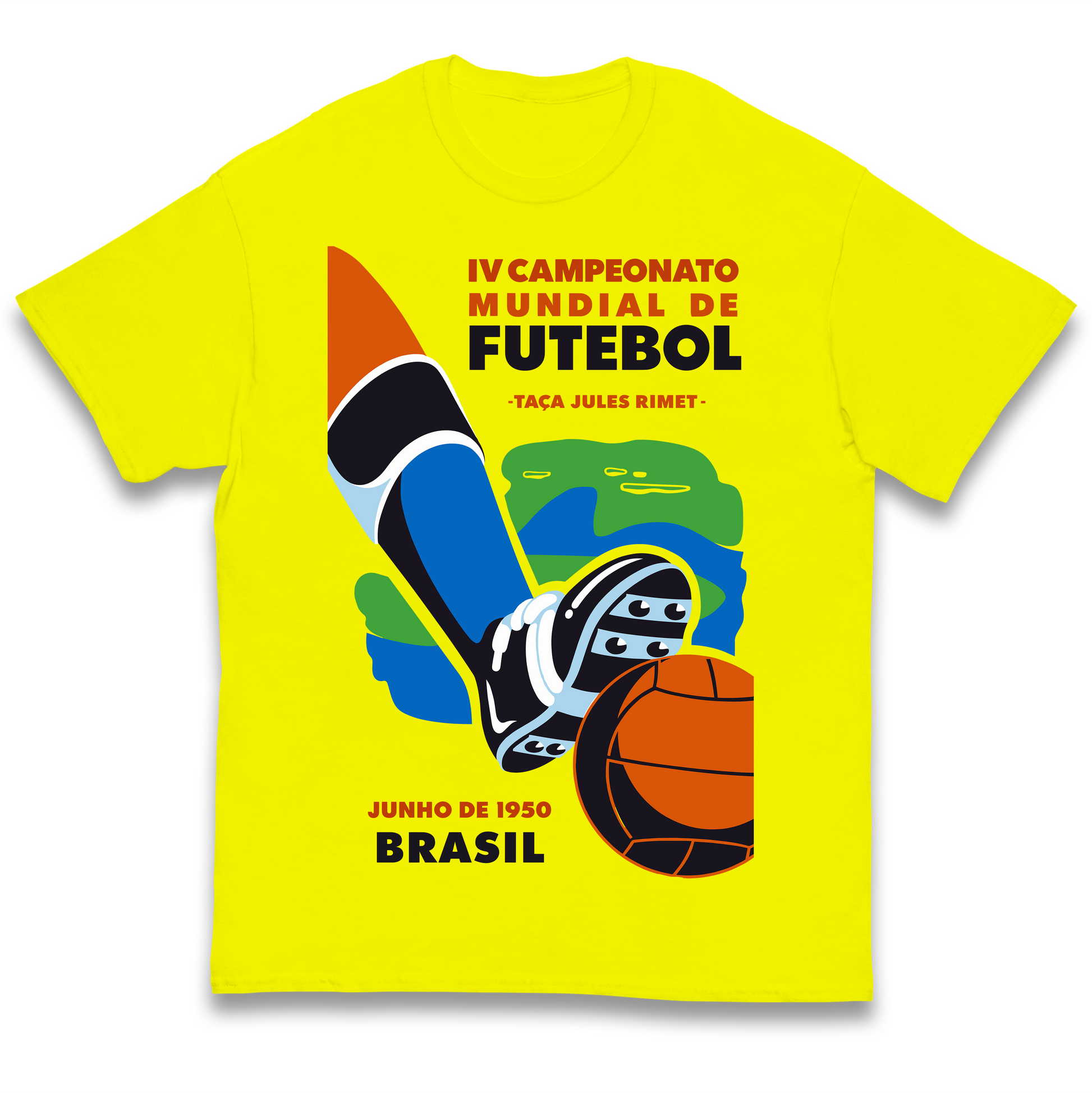 Brasil 1950 Retro World Cup Kids T Shirt