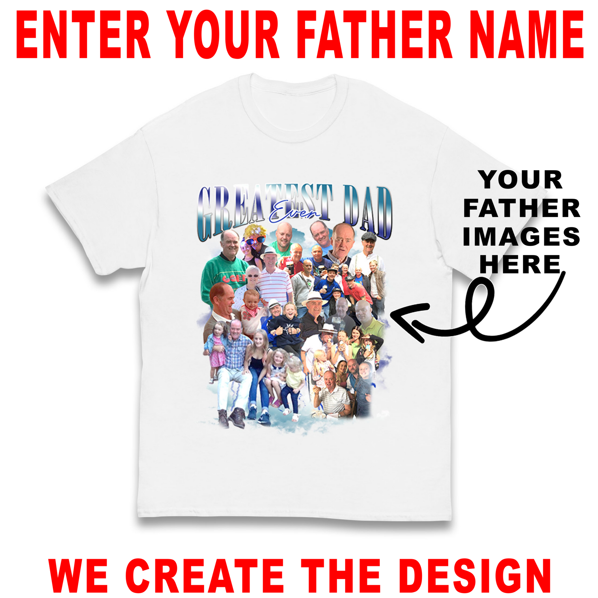Fathers Day Personalised Kids T Shirt