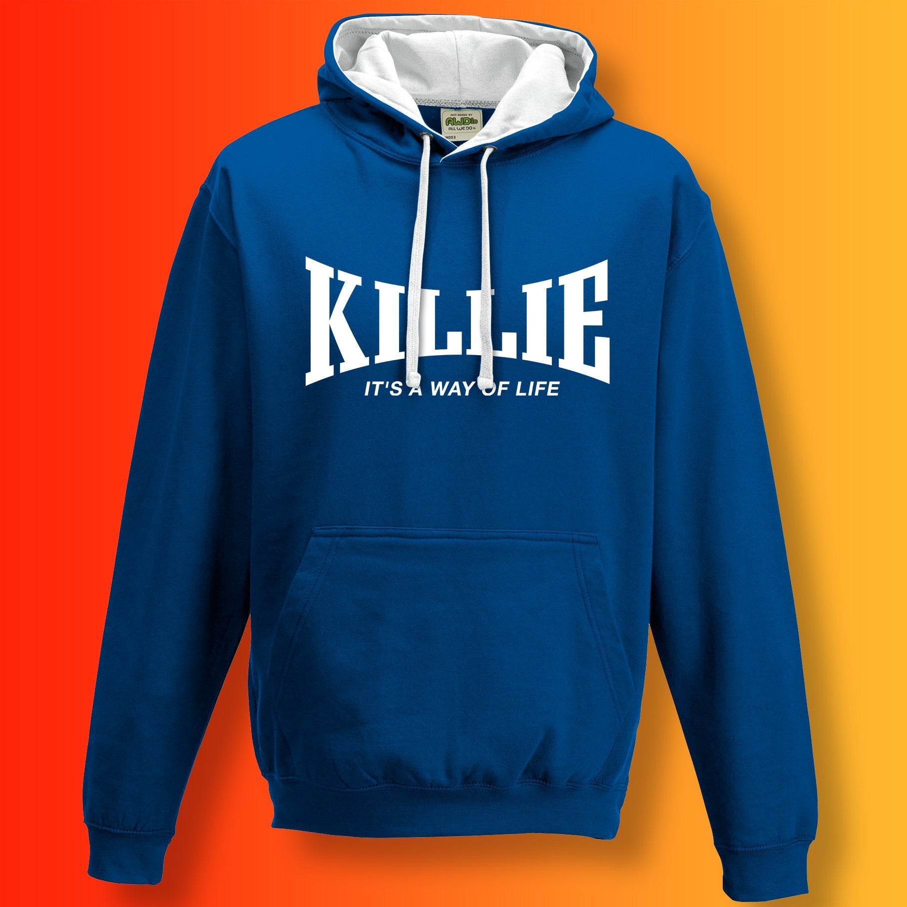 Killie Contrast Hoodie with It's a Way of Life Design