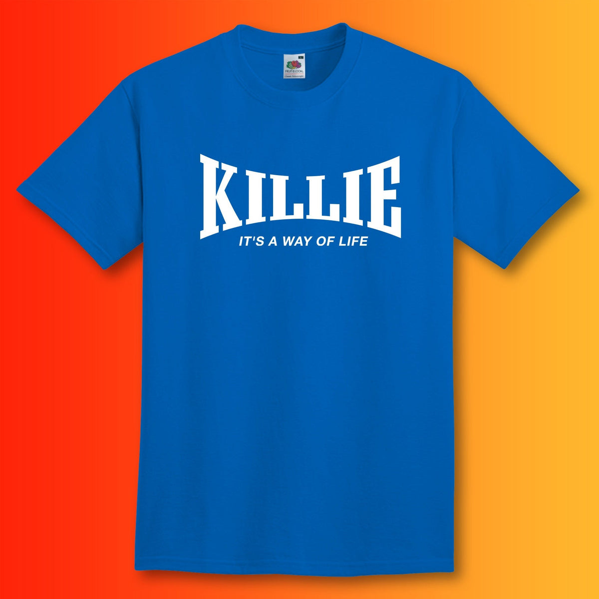 Killie Shirt with It's a Way of Life Design Royal Blue