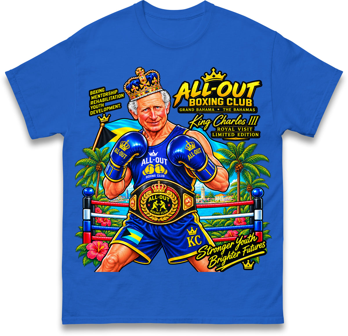 King Charles Boxing Academy Bahamas T Shirt