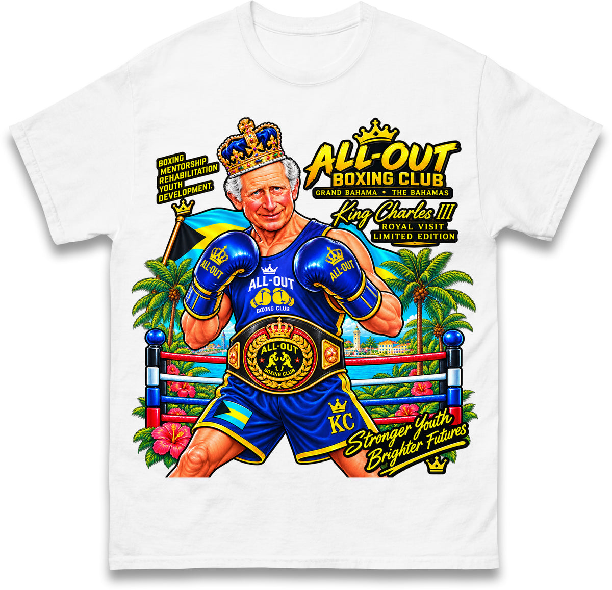 King Charles Boxing Academy Bahamas T Shirt