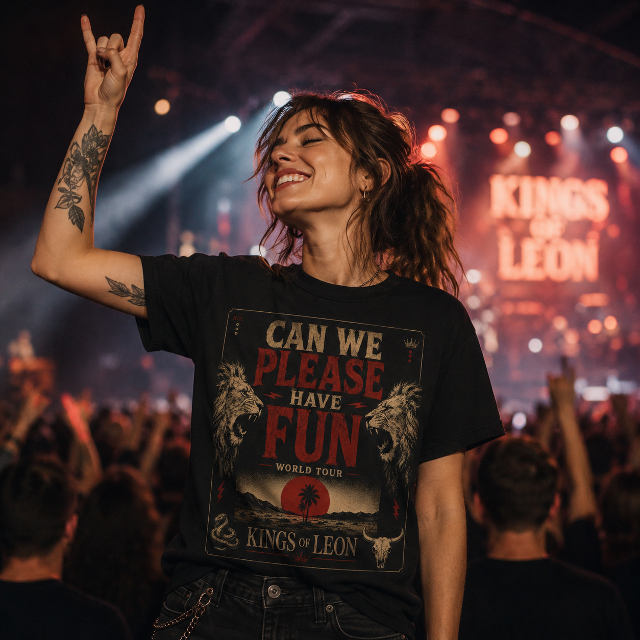Kings of Leon Can We Please Have Fun World Tour 2026 T Shirt