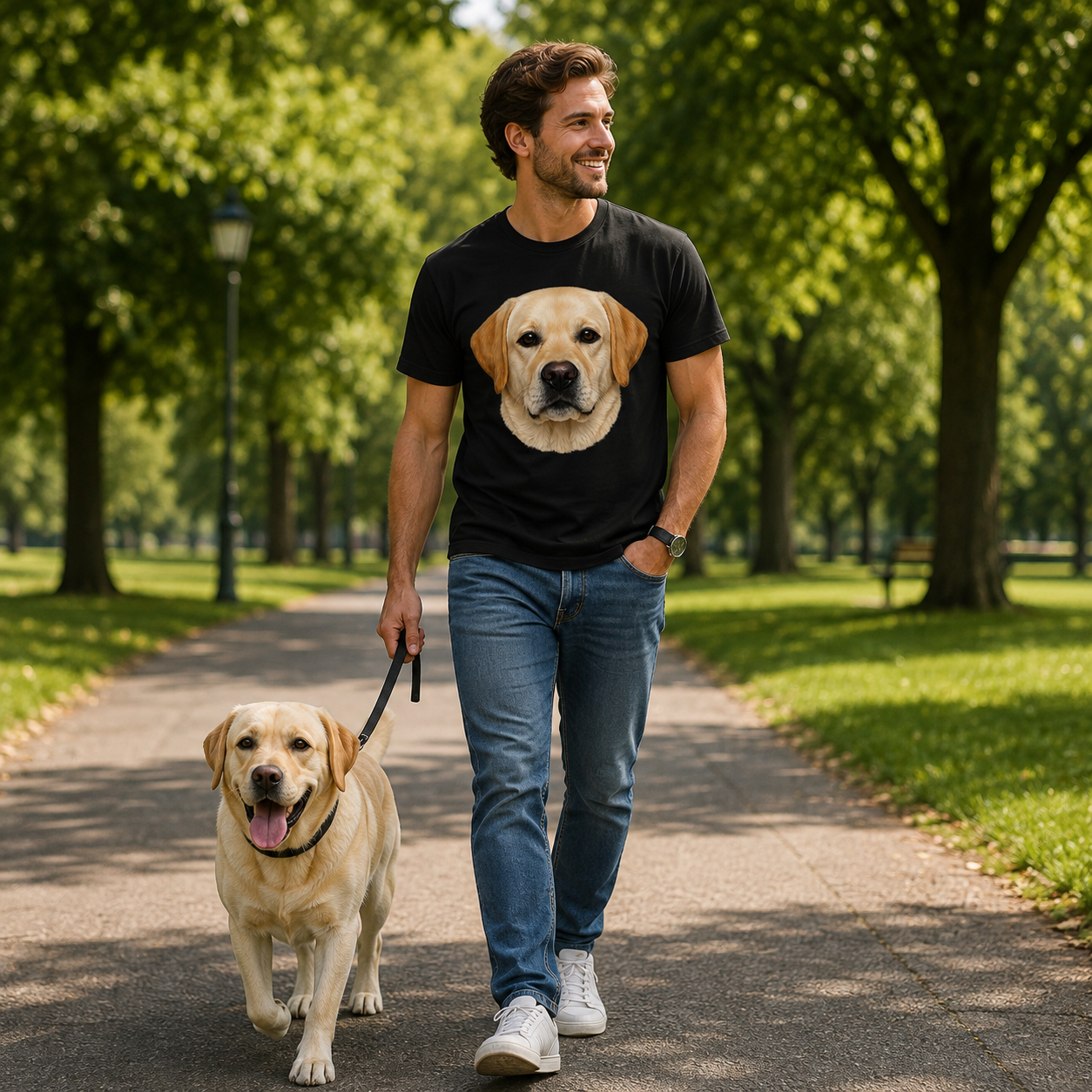 Labrador Dog Face T Shirt