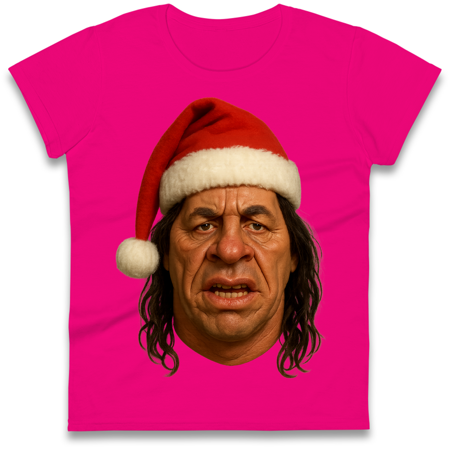 Bret Hart Christmas Ladies T Shirt
