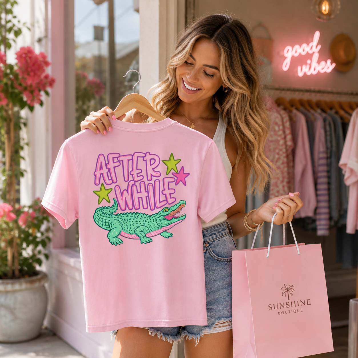 Later Alligator After While Crocodile T Shirt 