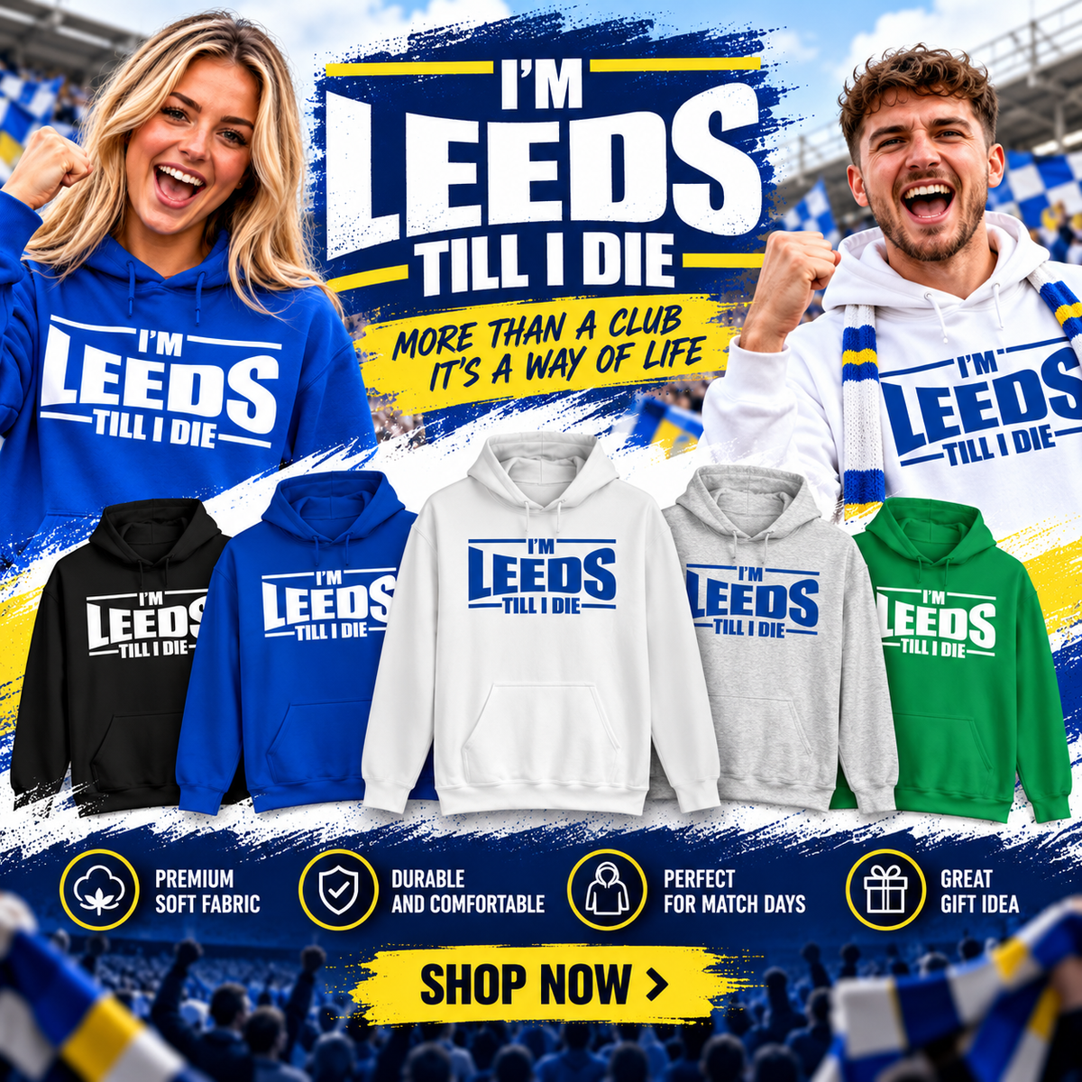 Leeds Till I Die Football Hoodie