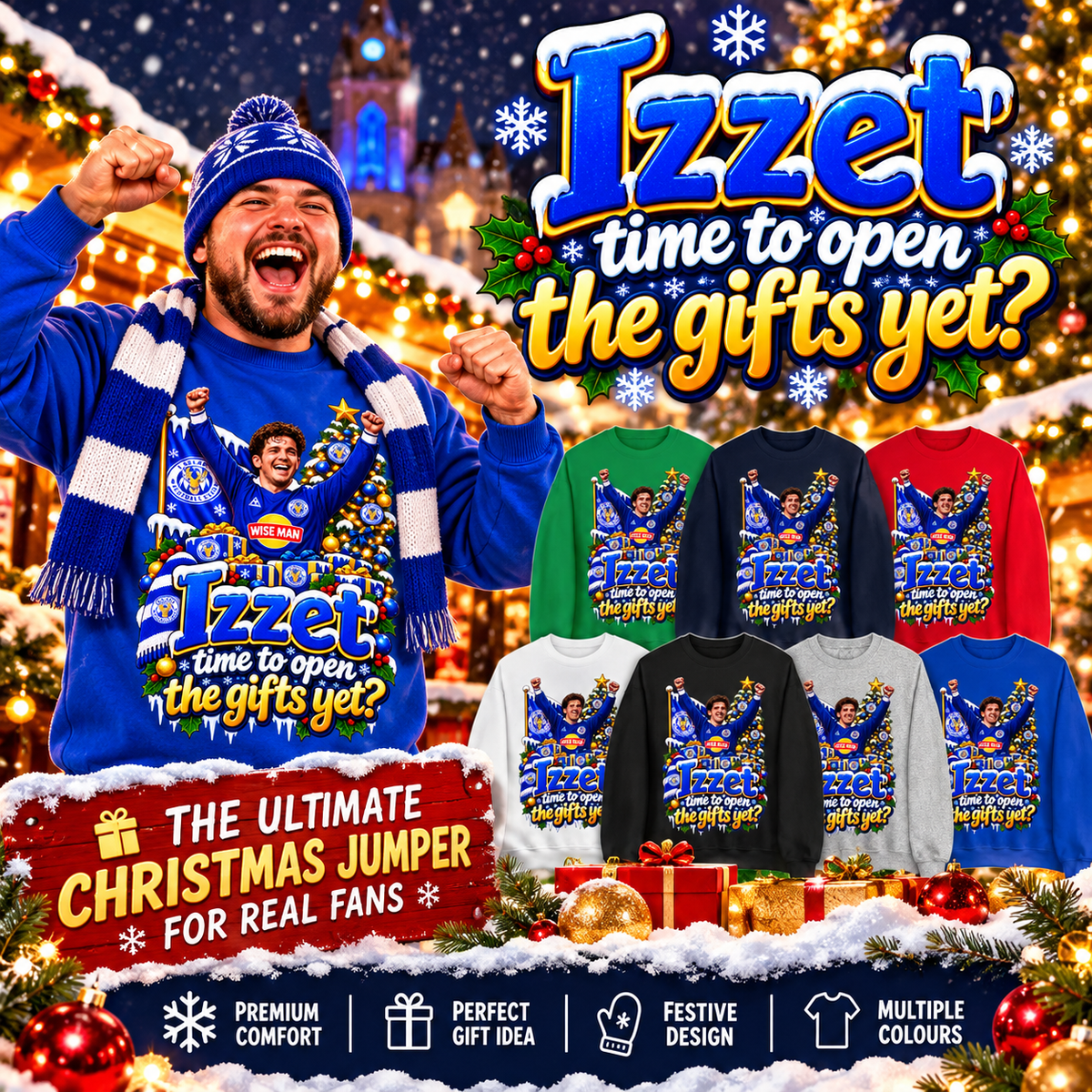 Leicester City Football Christmas Jumper