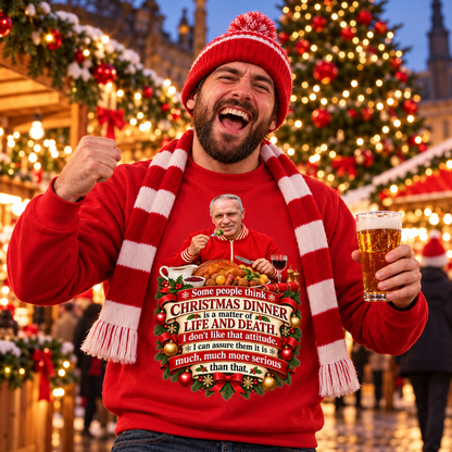 Liverpool Christmas Jumper Mens Bill Shankly