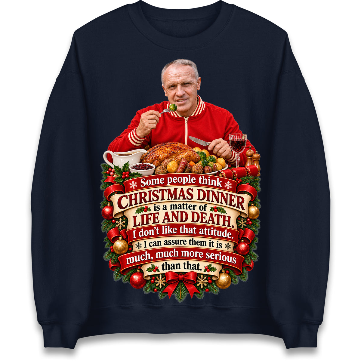 Liverpool Christmas Jumper Mens Bill Shankly