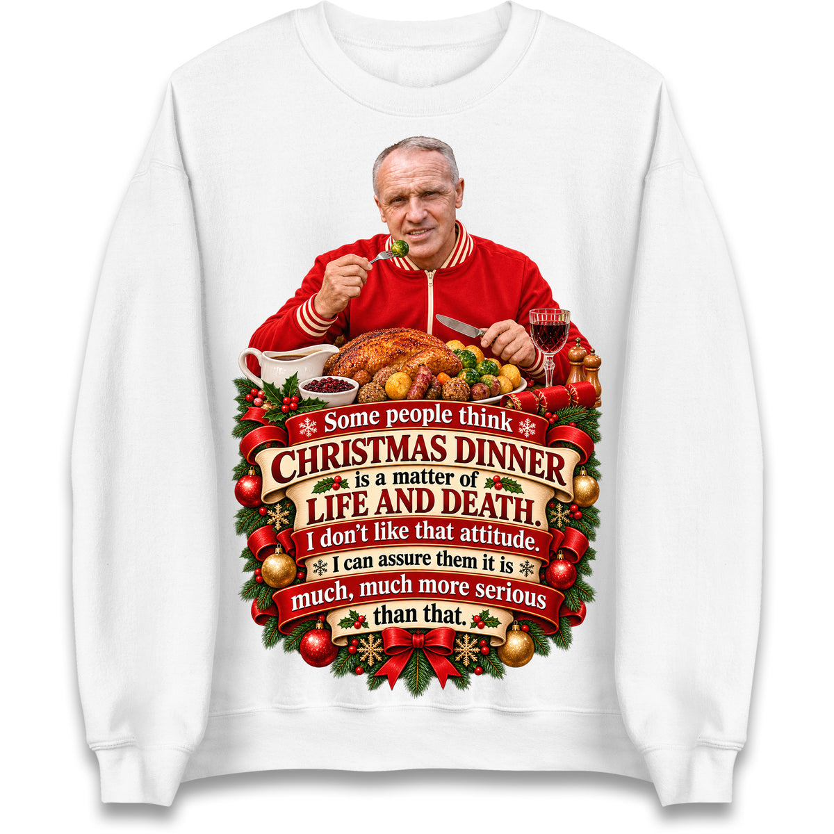 Liverpool Christmas Jumper Mens Bill Shankly