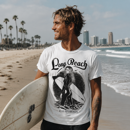 Long Beach California Surfer T Shirt