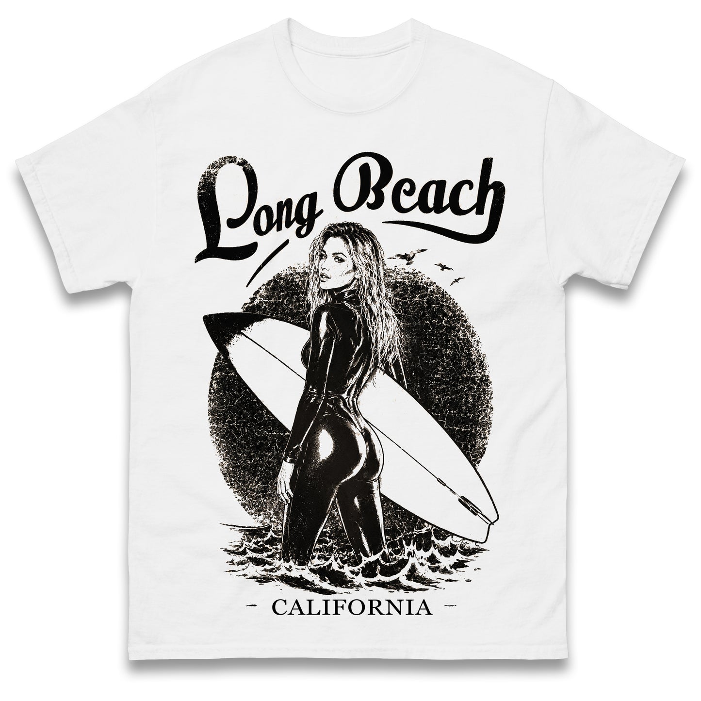 Long Beach California Surfer T Shirt