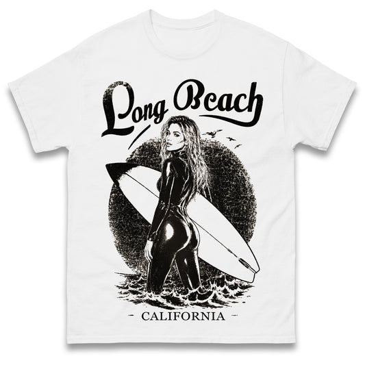 Long Beach California Surfer T Shirt