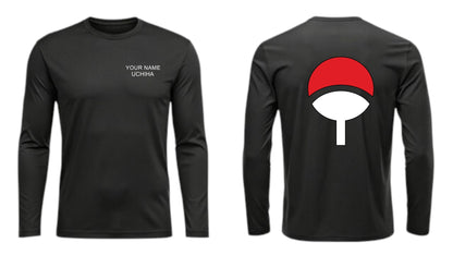 Uchiha Clan Logo Long Sleeve T Shirt
