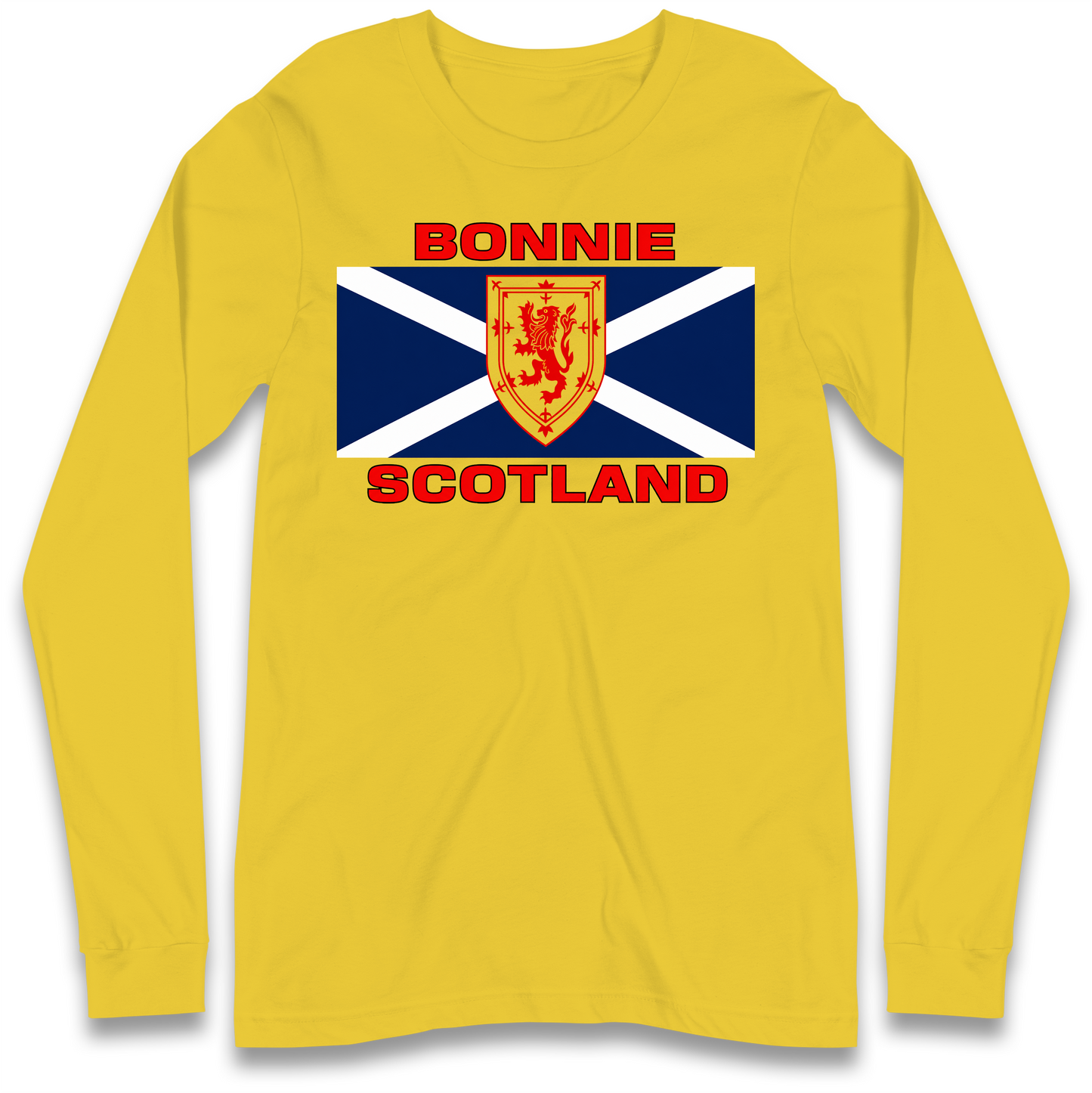 Bonnie Scotland Football Flag Longsleeve T Shirt