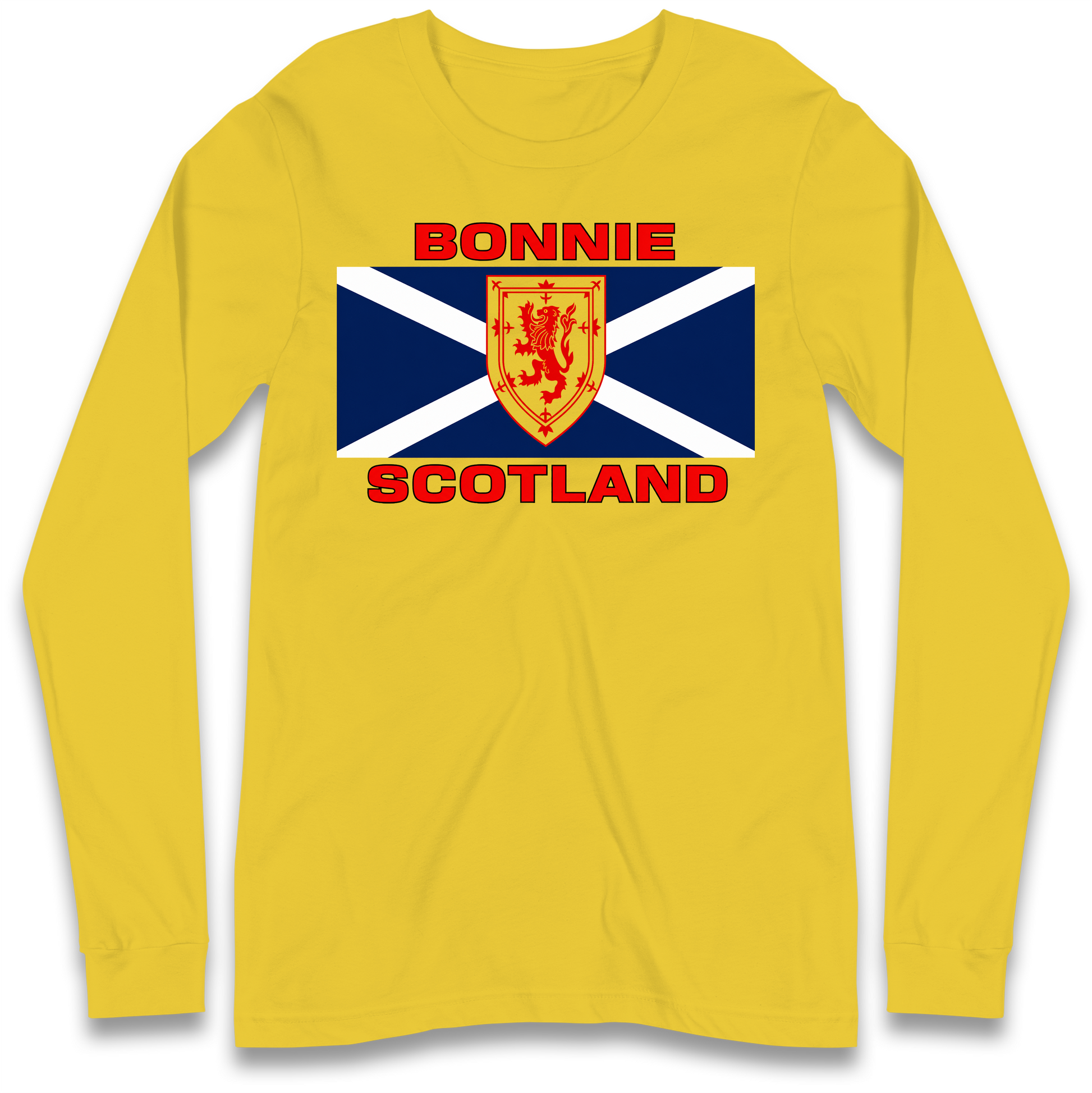 Bonnie Scotland Football Flag Longsleeve T Shirt