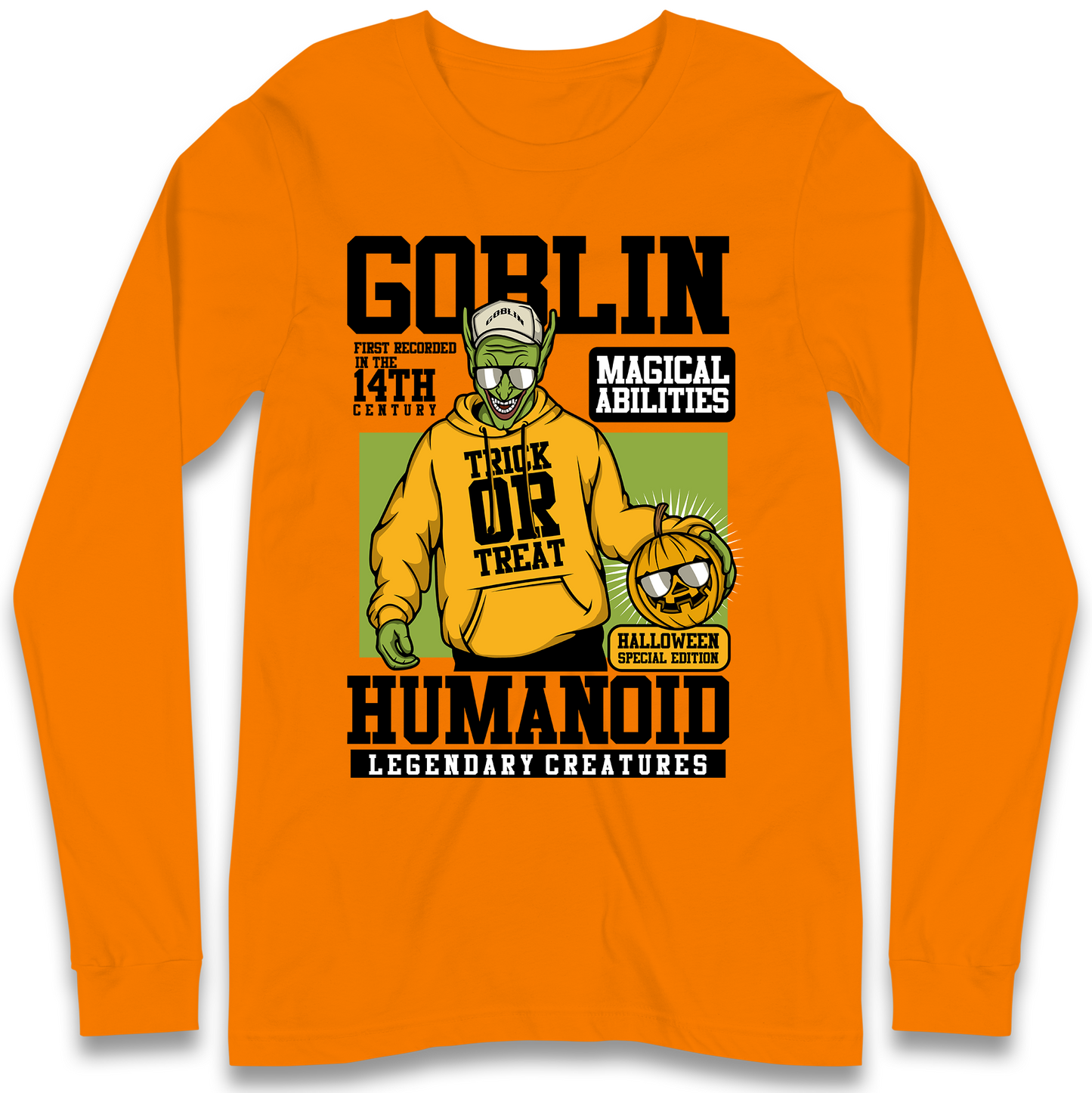 Goblin Trick Or Treat Long Sleeve Shirt