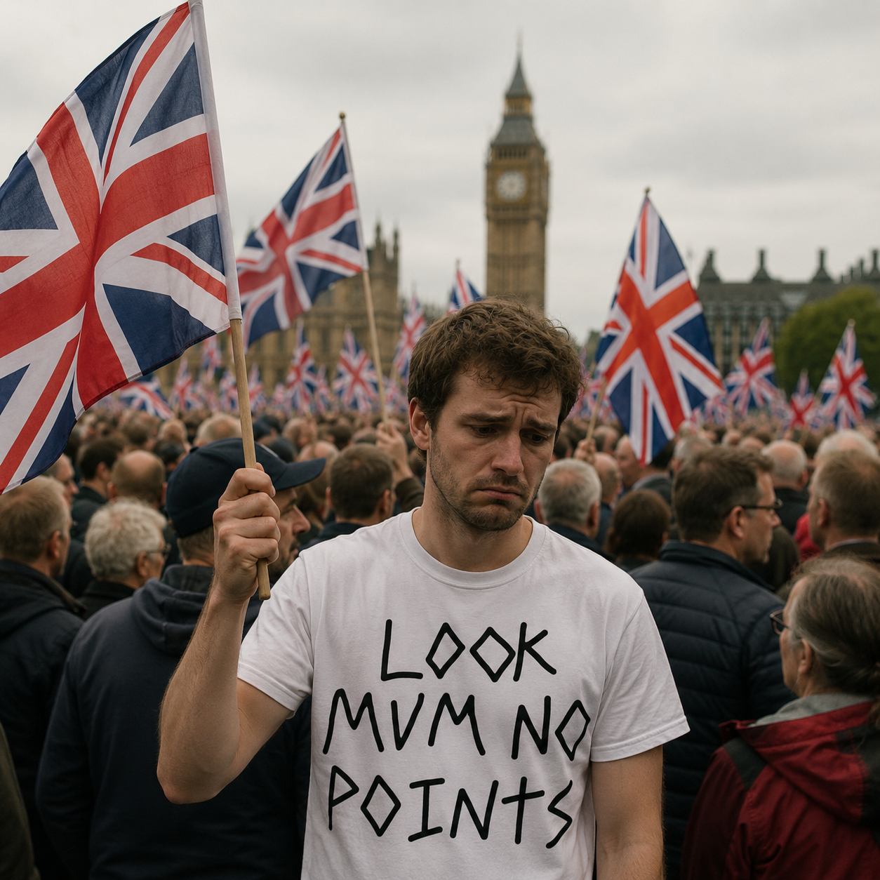 Look Mum No Points T Shirt