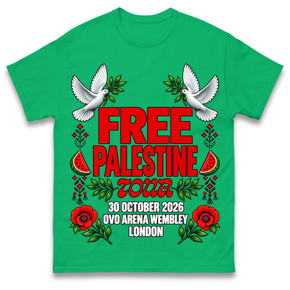 Macklemore and Friends Free Palestine Tour London 2026 T Shirt