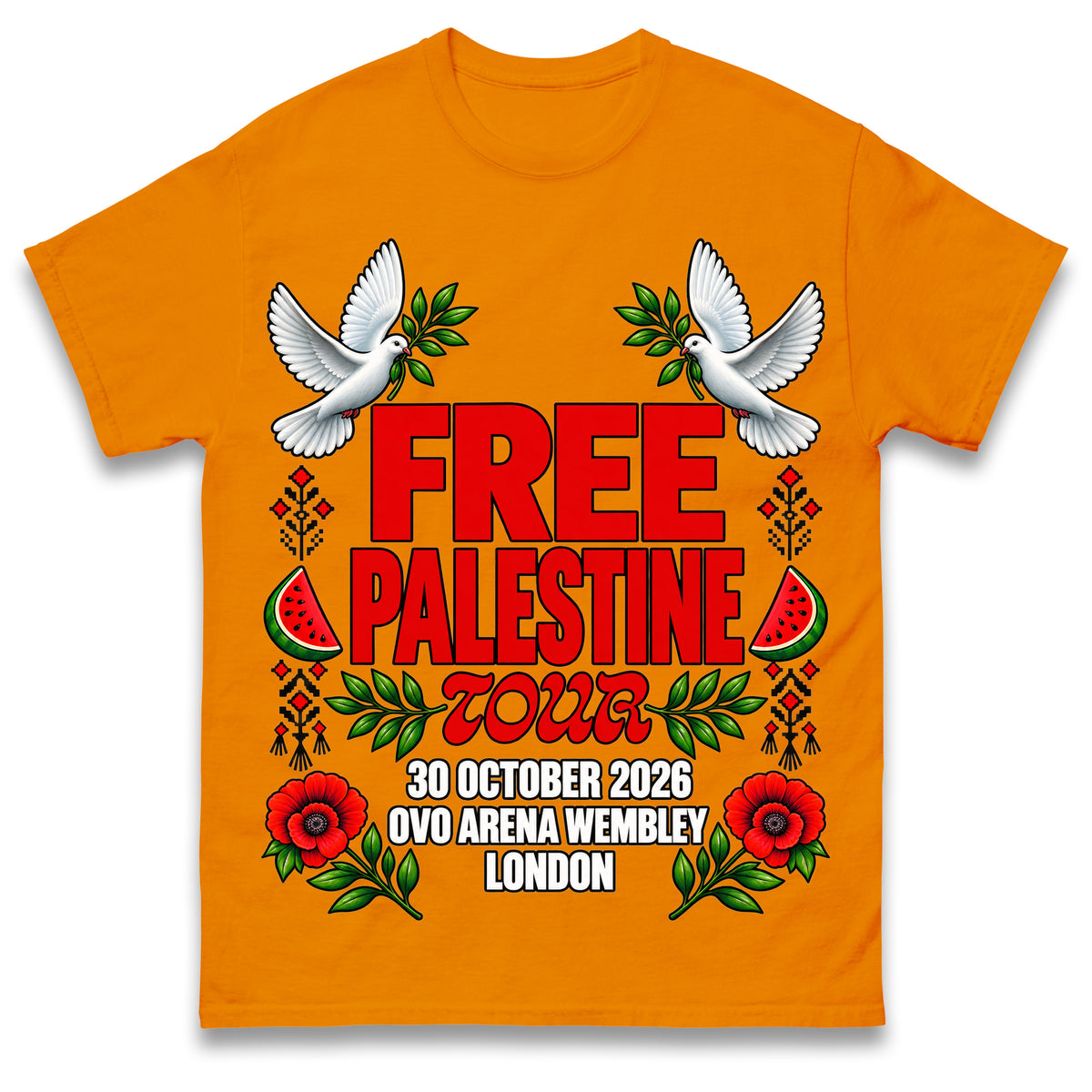 Macklemore and Friends Free Palestine Tour London 2026 T Shirt