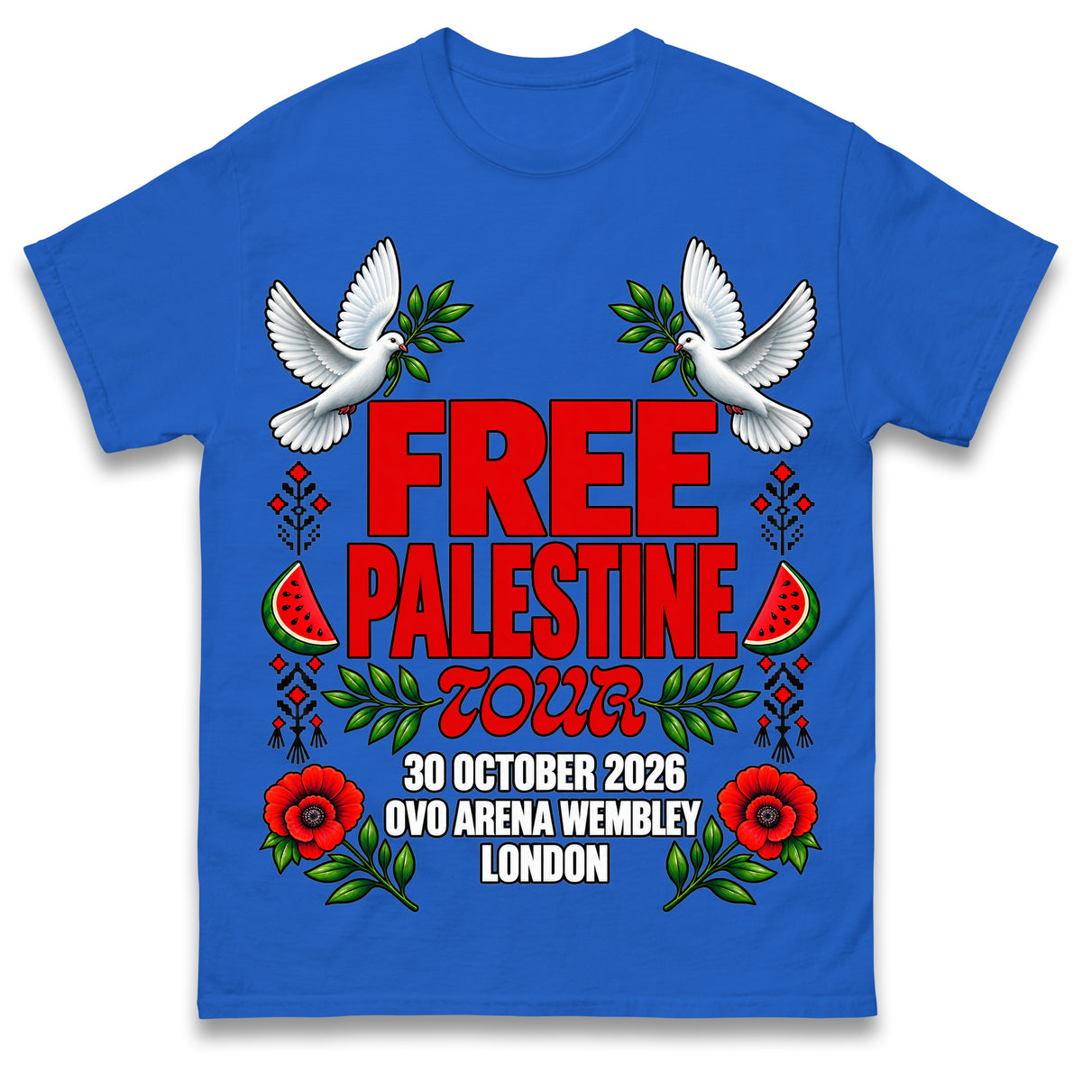 Macklemore and Friends Free Palestine Tour London 2026 T Shirt