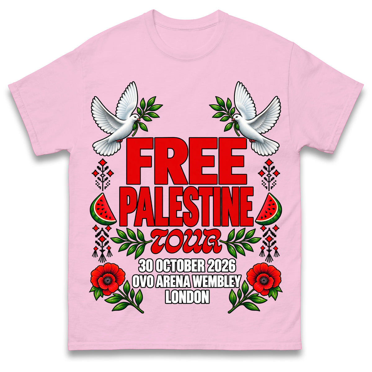 Macklemore and Friends Free Palestine Tour London 2026 T Shirt