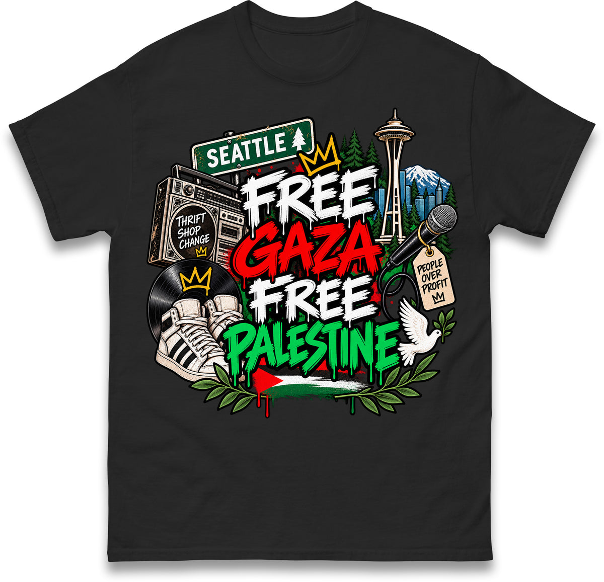 Macklemore Ed Sheeran Tour Palestine T Shirt