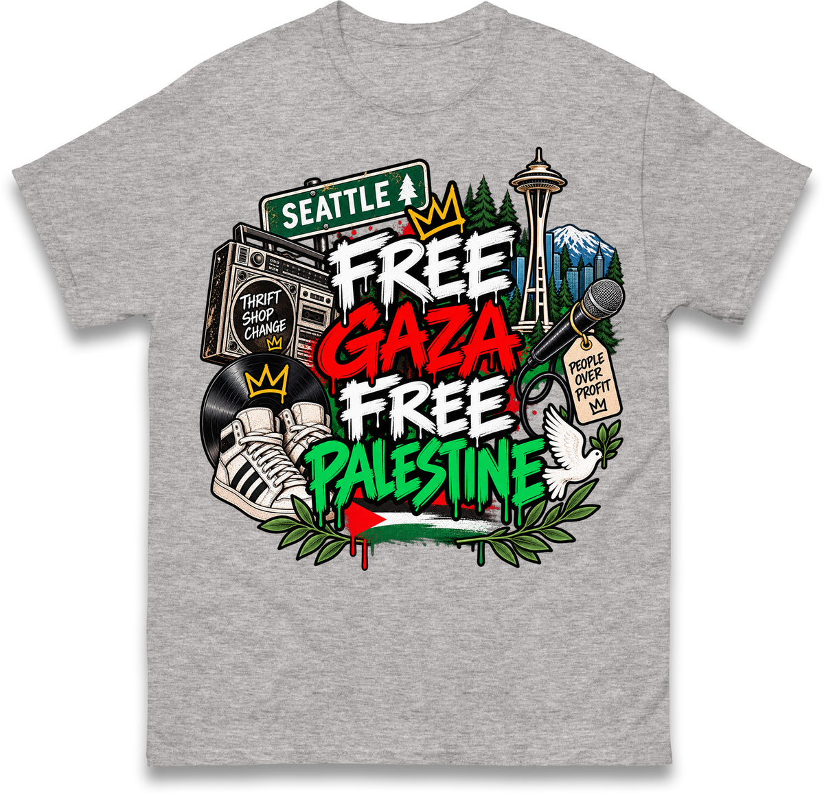Macklemore Ed Sheeran Tour Palestine T Shirt