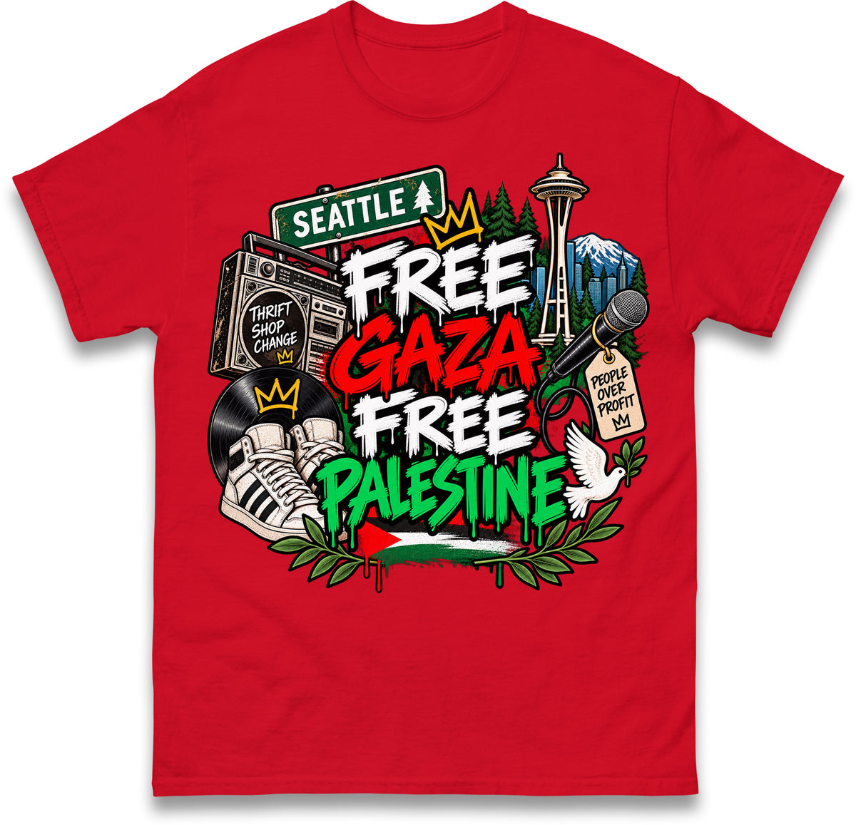 Macklemore Ed Sheeran Tour Palestine T Shirt