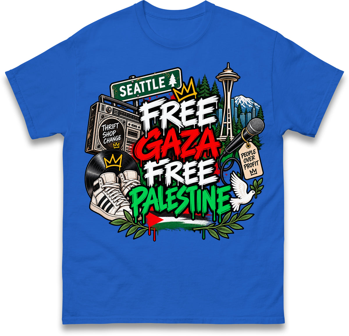 Macklemore Ed Sheeran Tour Palestine T Shirt