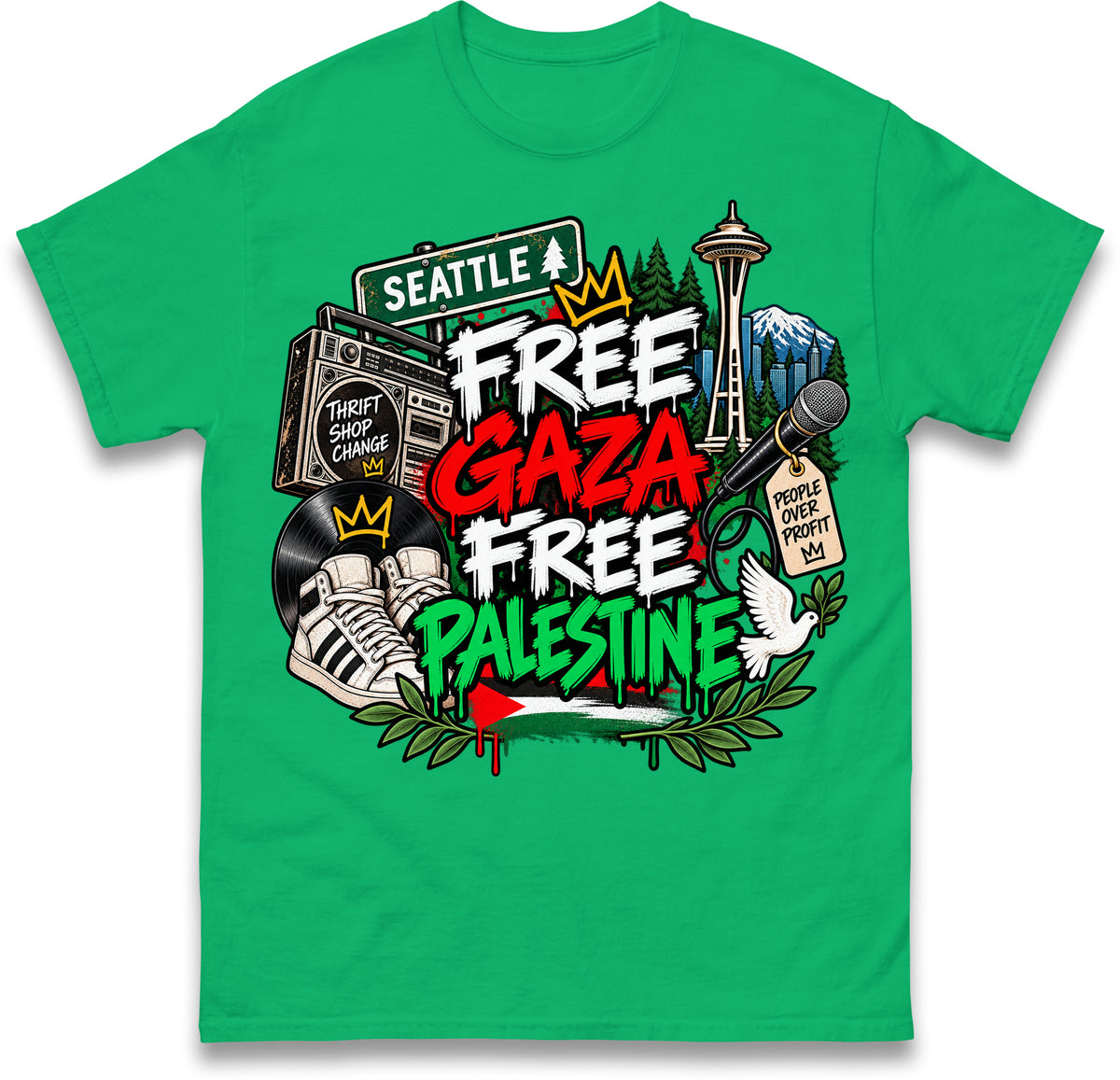 Macklemore Ed Sheeran Tour Palestine T Shirt