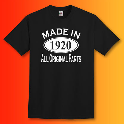 Made In 1920 T-Shirt Black