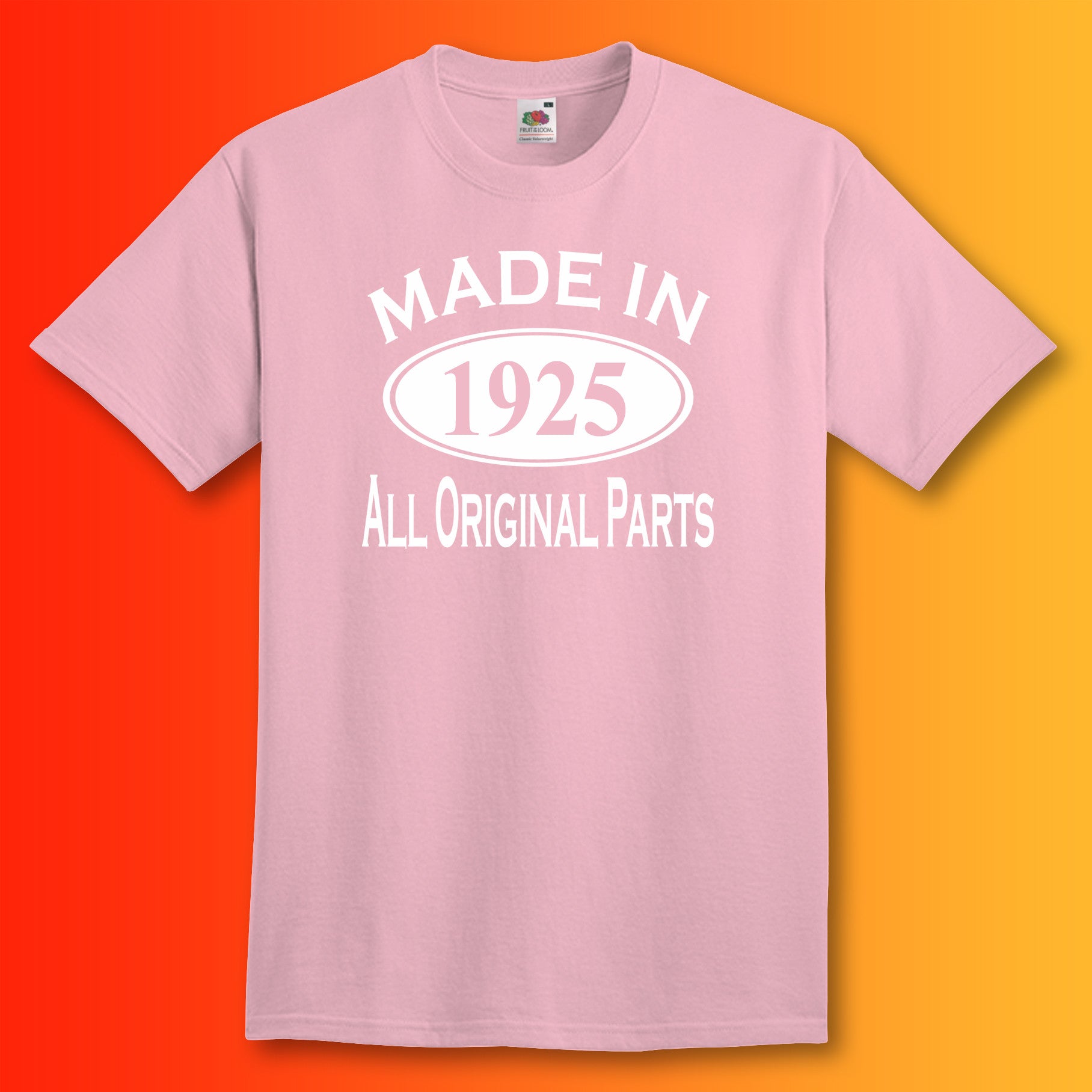 Made In 1925 T-Shirt Light Pink
