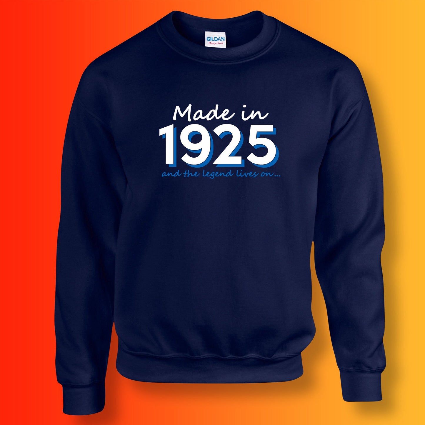 Made In 1925 and The Legend Lives On Sweater Navy