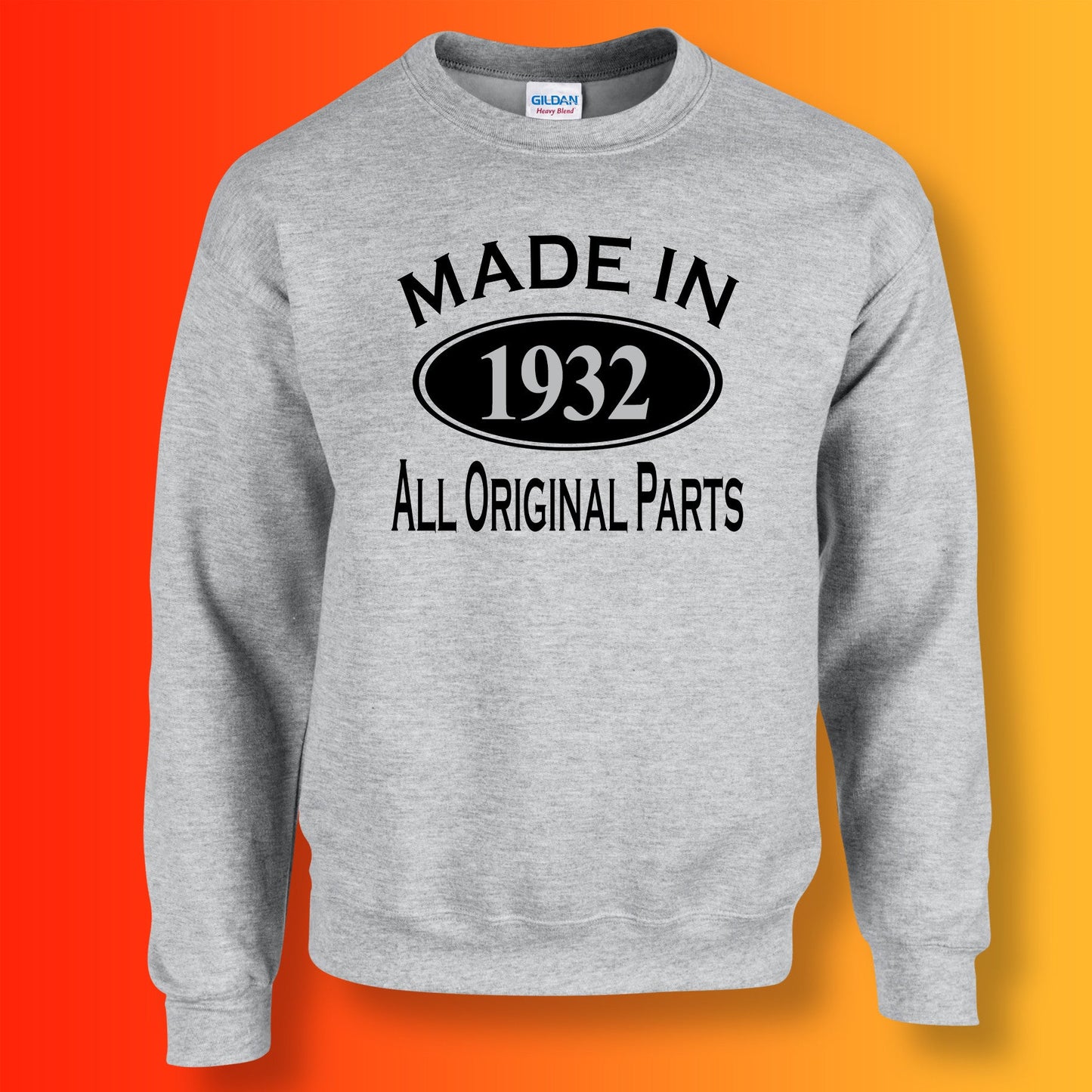 Made In 1932 All Original Parts Sweater Heather Grey