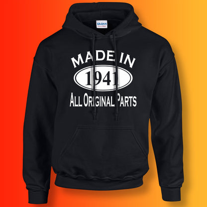 Made In 1941 Hoodie Black