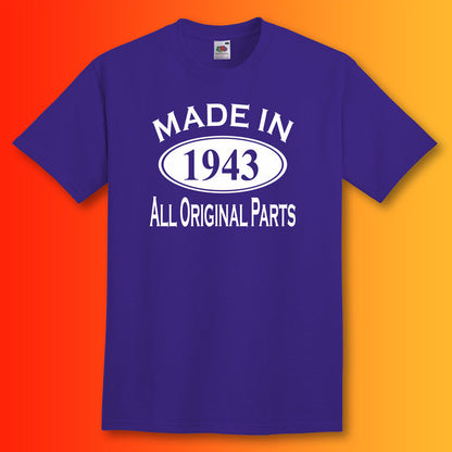 Made In 1943 T-Shirt Purple