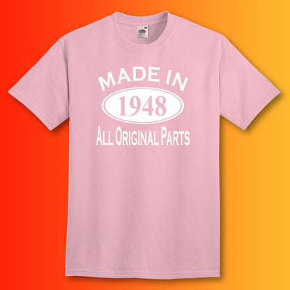 Made In 1948 T-Shirt Light Pink