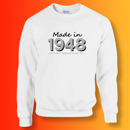 Made In 1948 and The Legend Lives On Sweater White