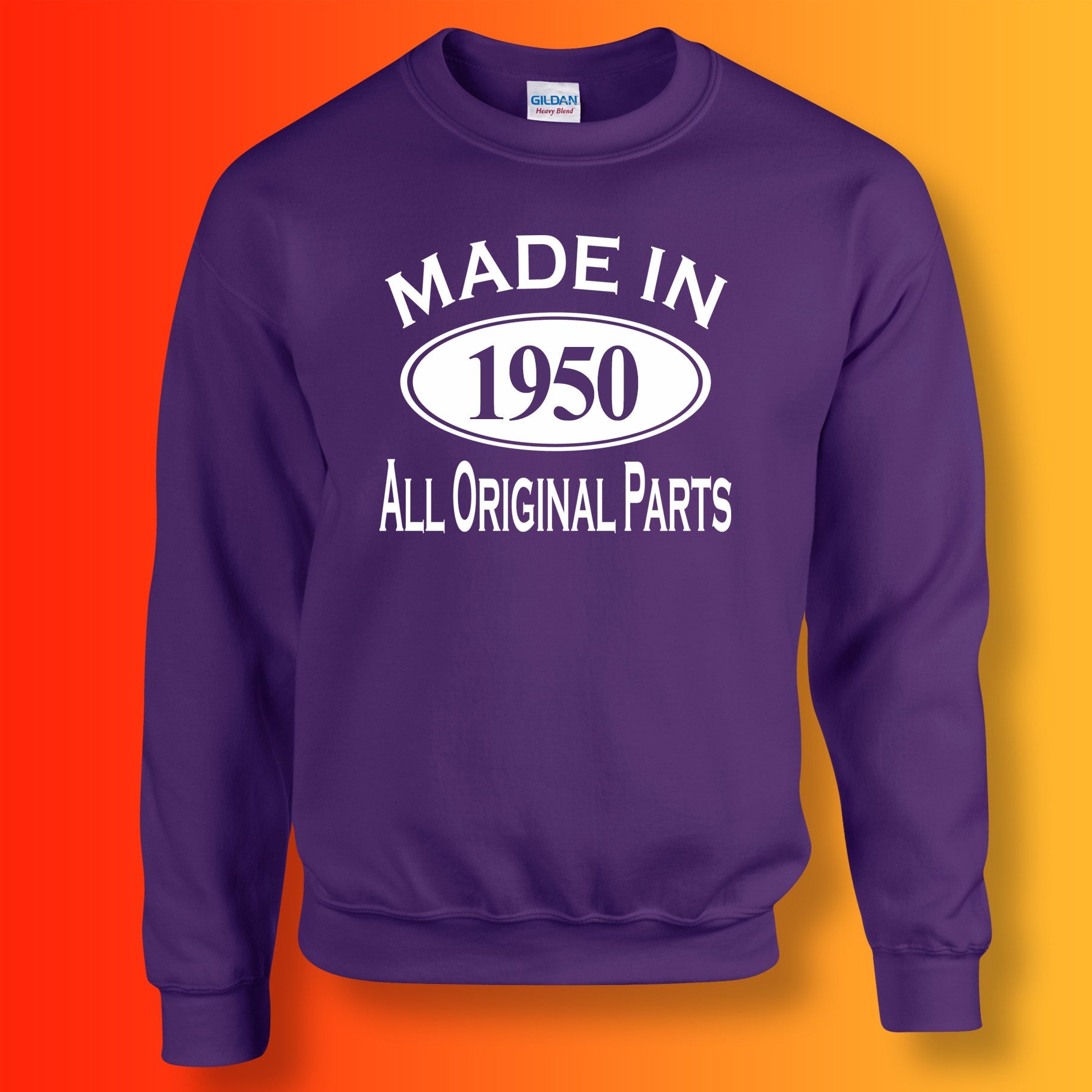 Made In 1950 All Original Parts Sweater Purple
