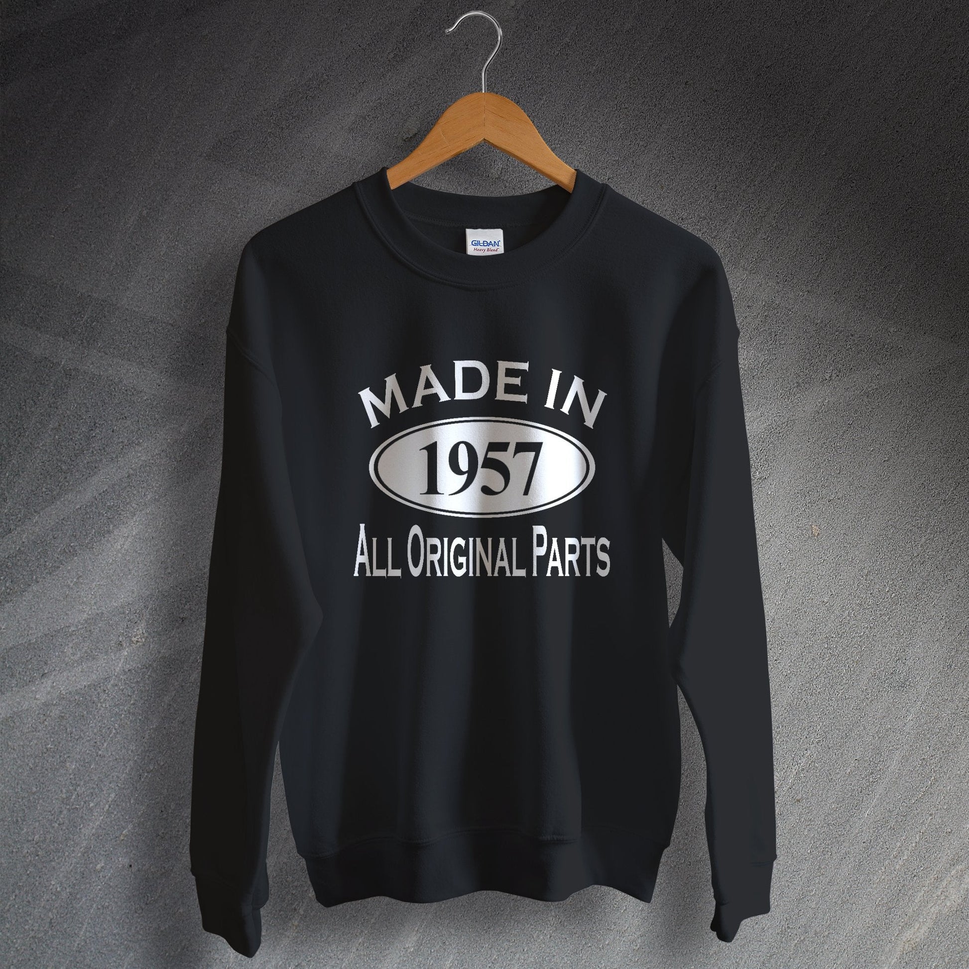 Made In 1957 All Original Parts Sweater Black