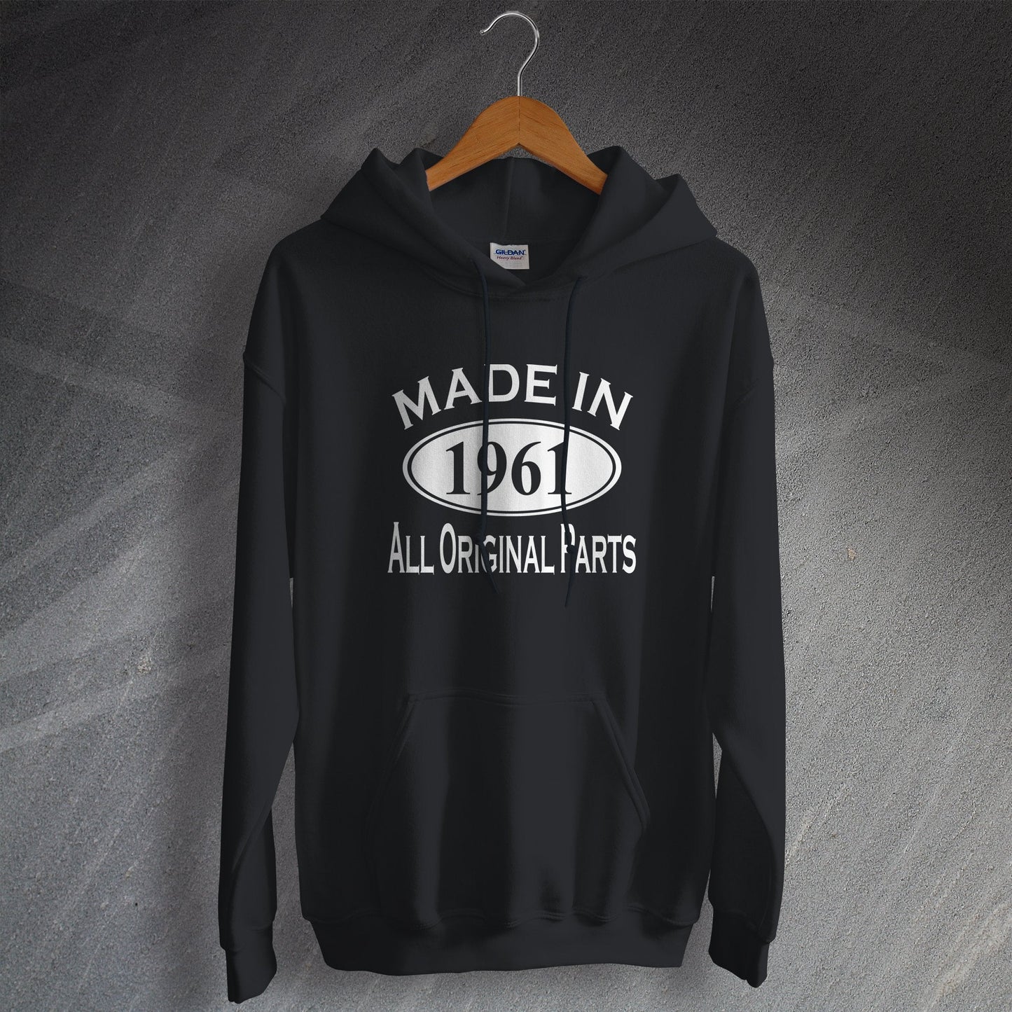 Made In 1961 Hoodie Black