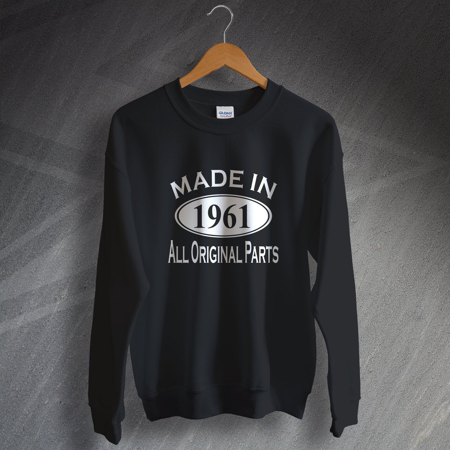 Made In 1961 All Original Parts Sweater Black