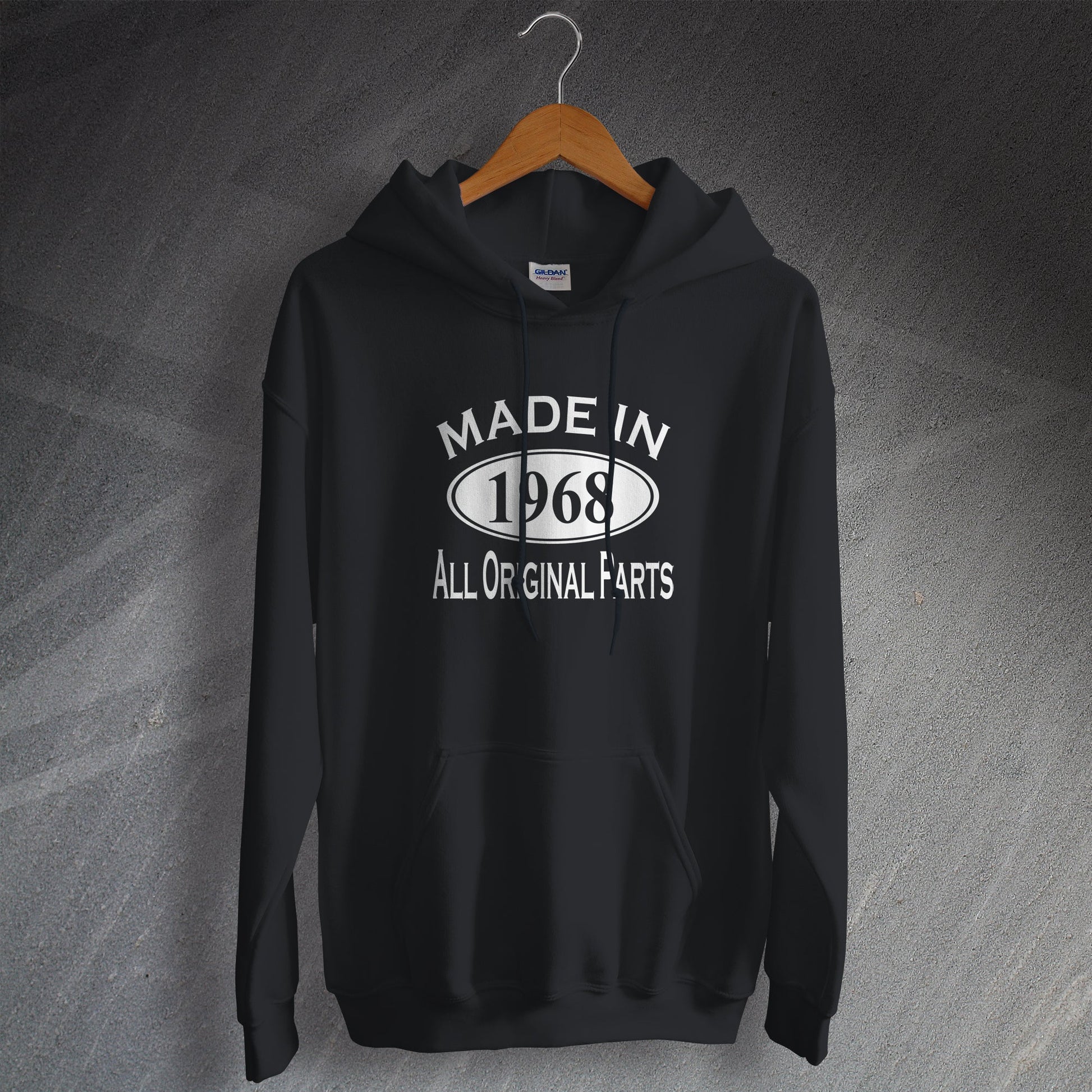 Made In 1968 Hoodie Black