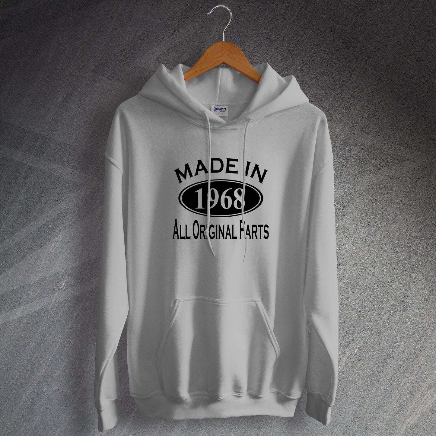 Made In 1968 Hoodie Heather Grey