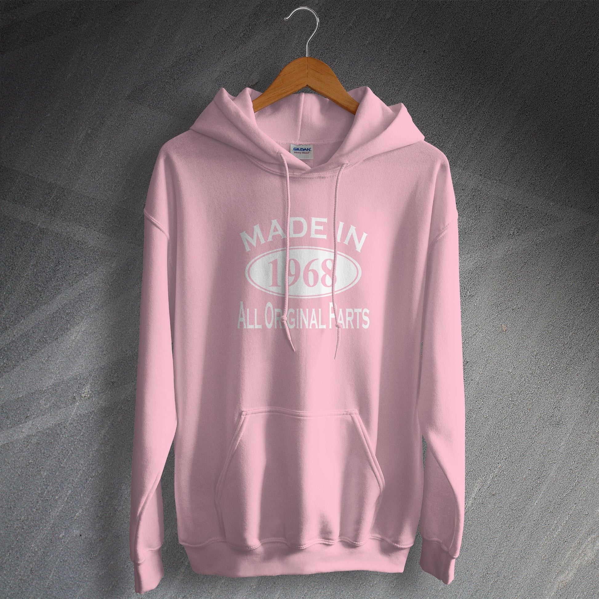Made In 1968 Hoodie Light Pink