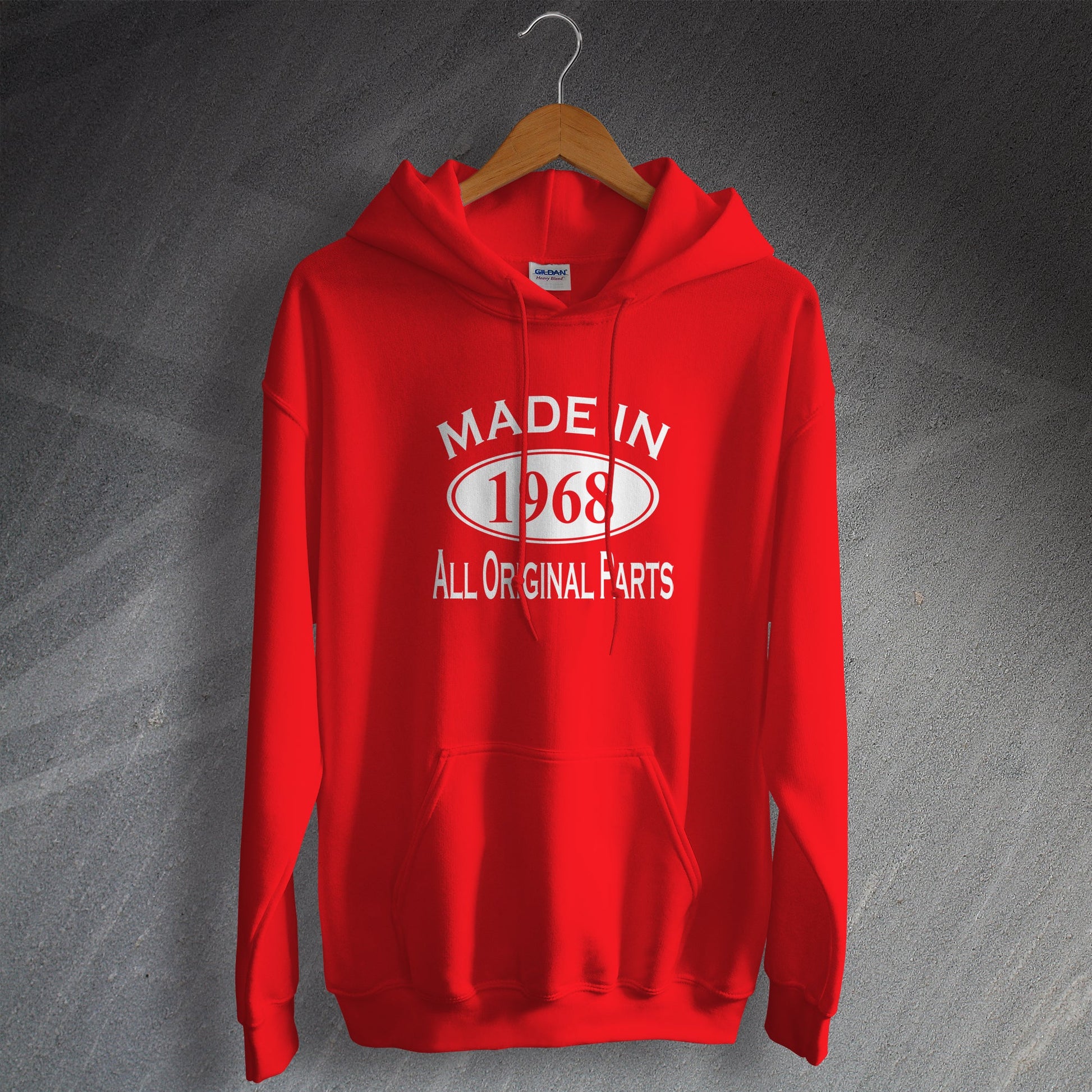 Made In 1968 Hoodie Red