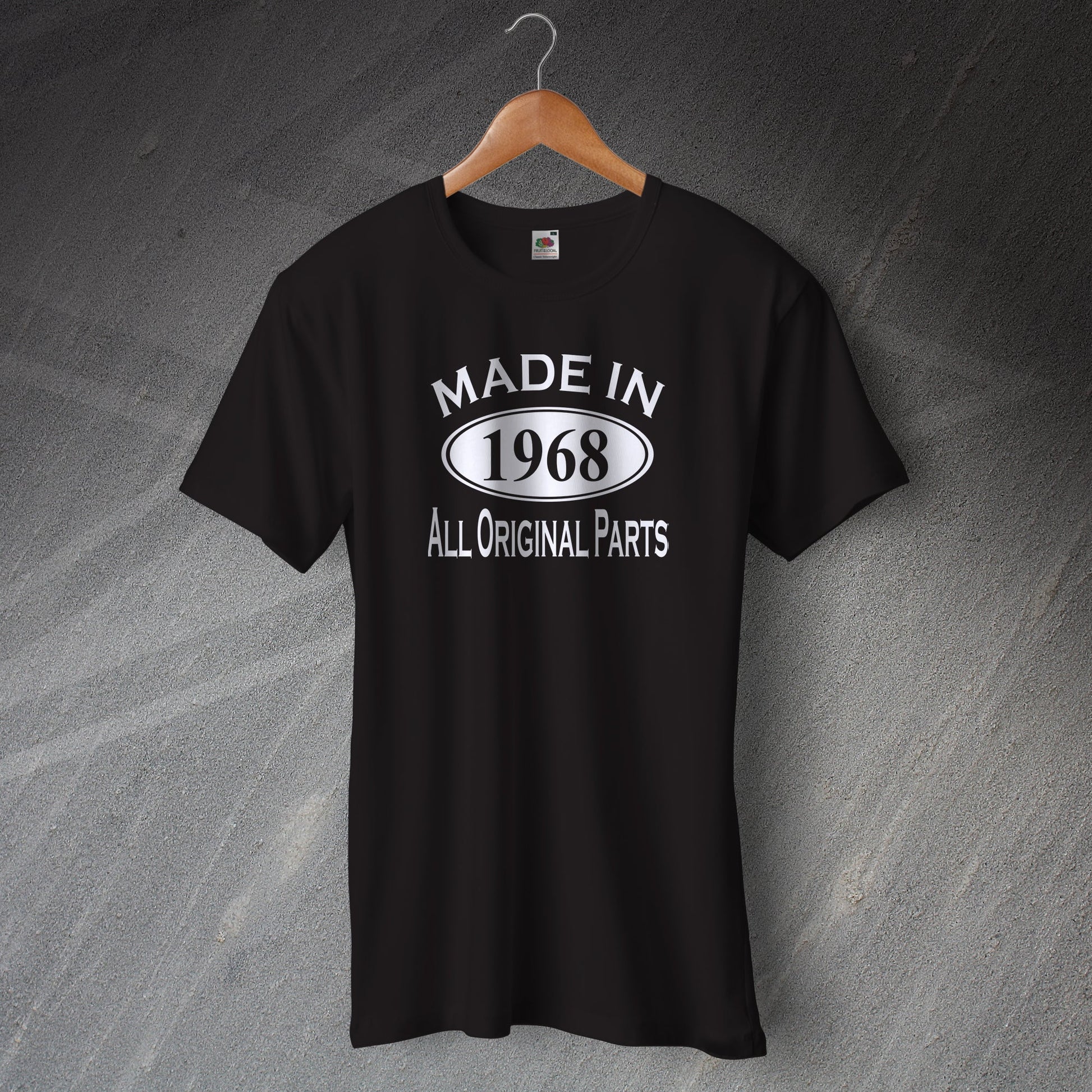 Made In 1968 T-Shirt Black