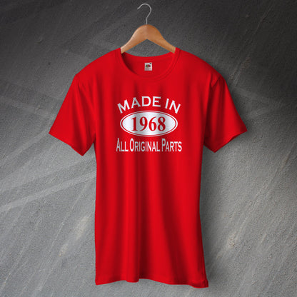Made In 1968 T-Shirt Red